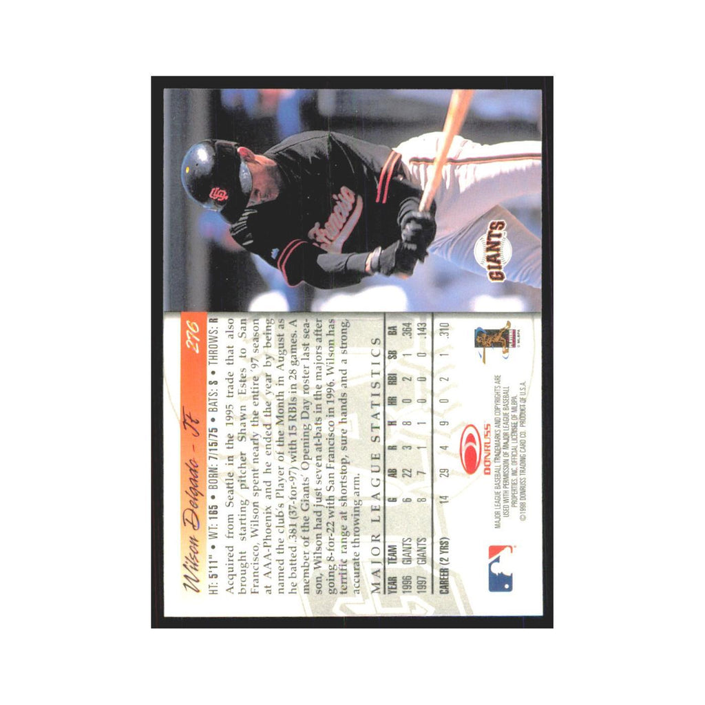 1998 Donruss Wilson Delgado Giants #276