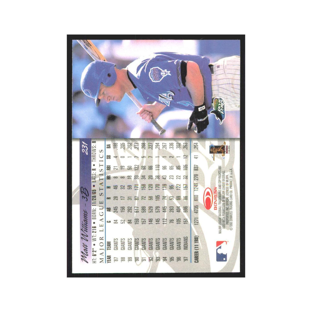 1998 Donruss Matt Williams Diamondbacks #231