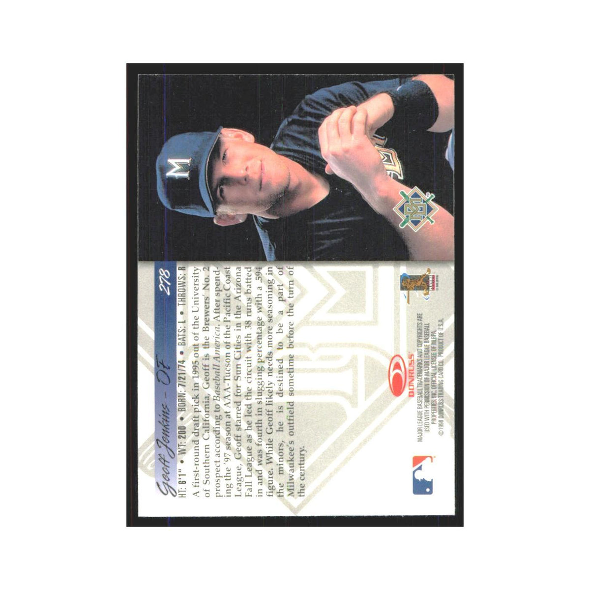 1998 Donruss Geoff Jenkins Brewers #278