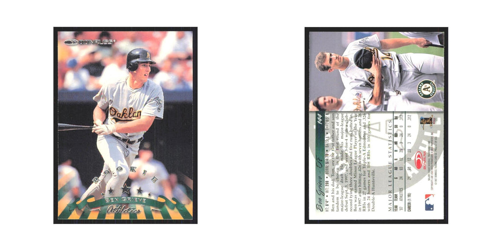 1998 Donruss Ben Grieve Athletics #144