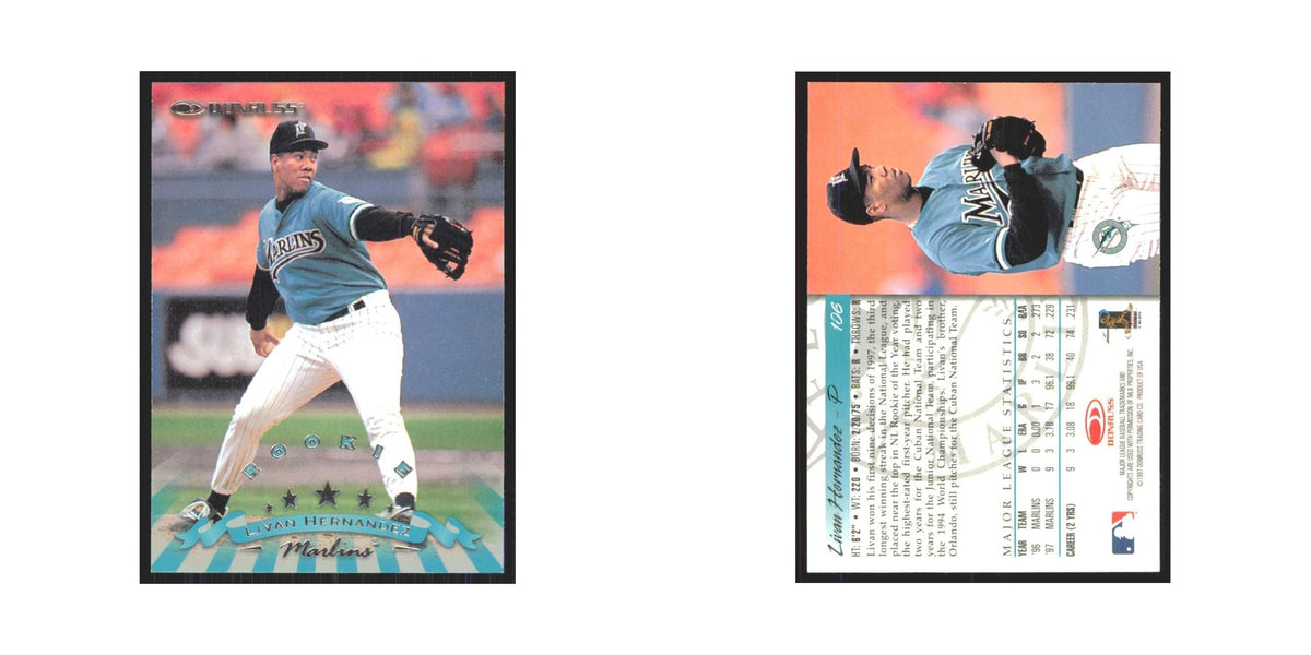 1998 Donruss Livan Hernandez Florida Marlins #106