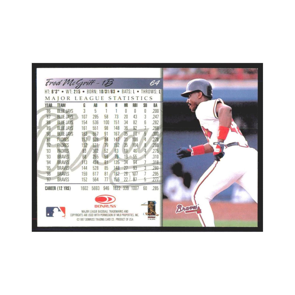 1998 Donruss Fred McGriff Braves #64