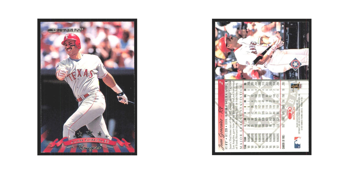 1998 Donruss Juan Gonzalez Rangers #2