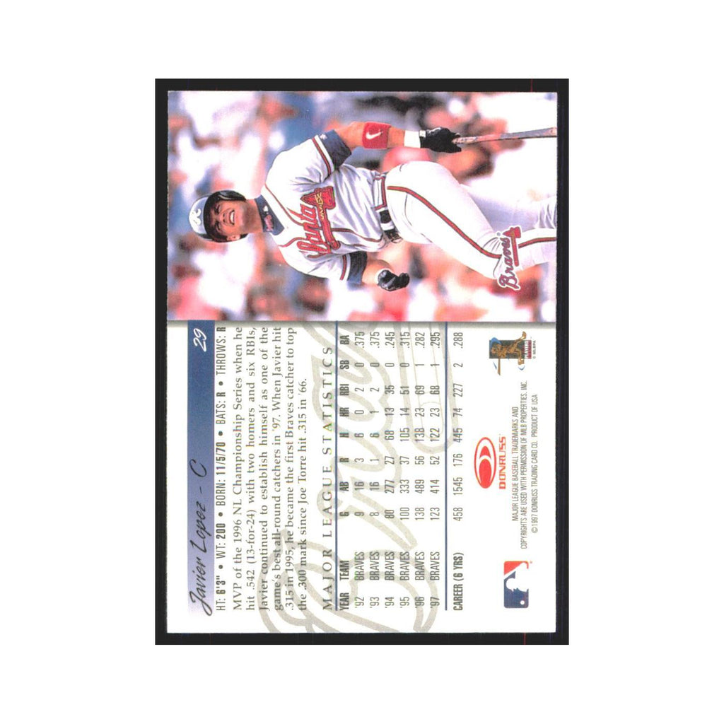 1998 Donruss Javier Lopez Braves #29