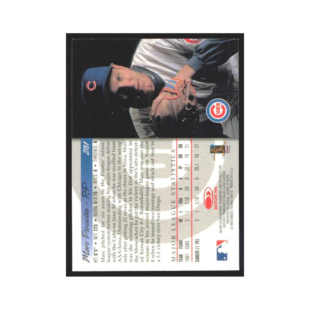 1998 Donruss Marc Pisciotta Cubs #281
