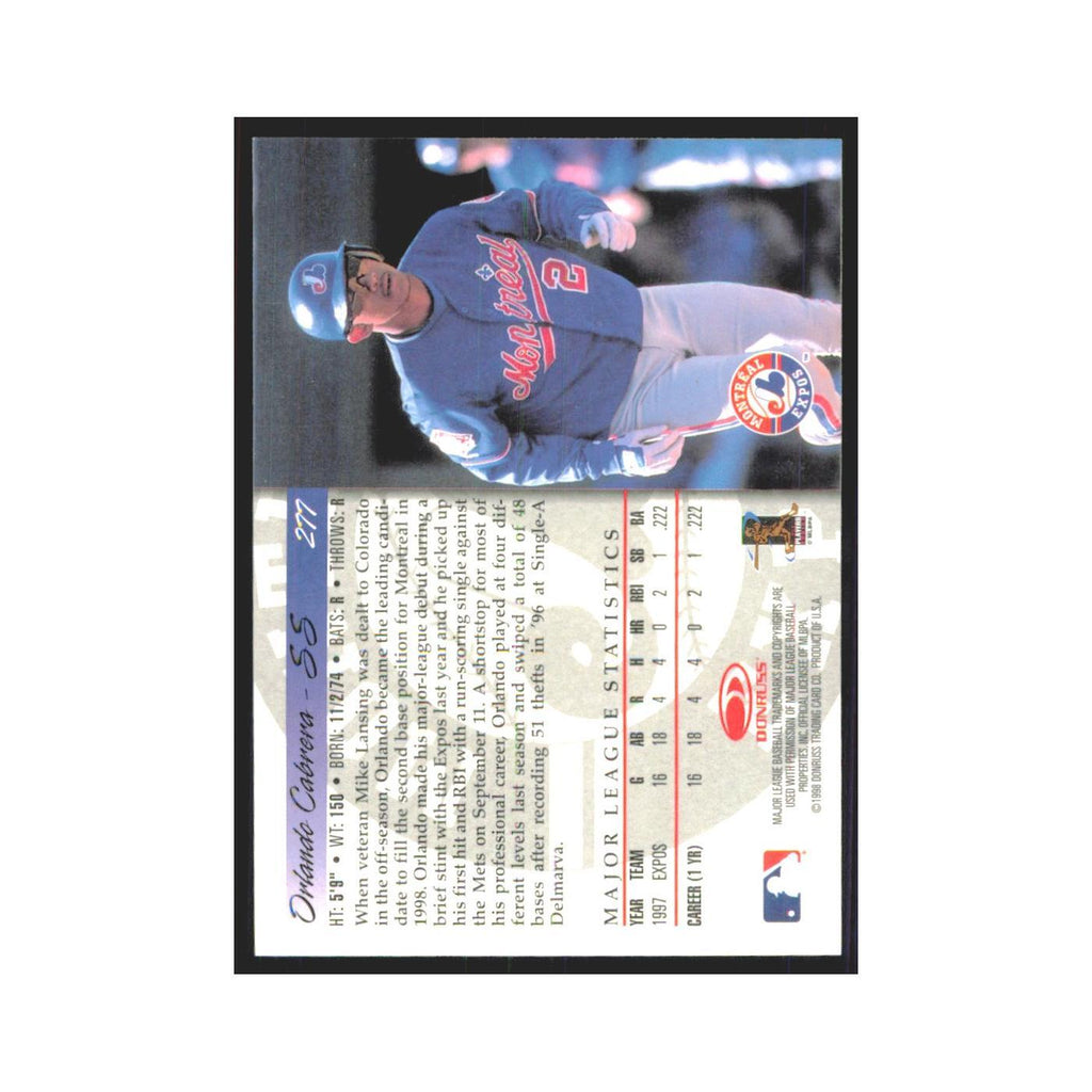 1998 Donruss Orlando Cabrera Montreal Expos #277