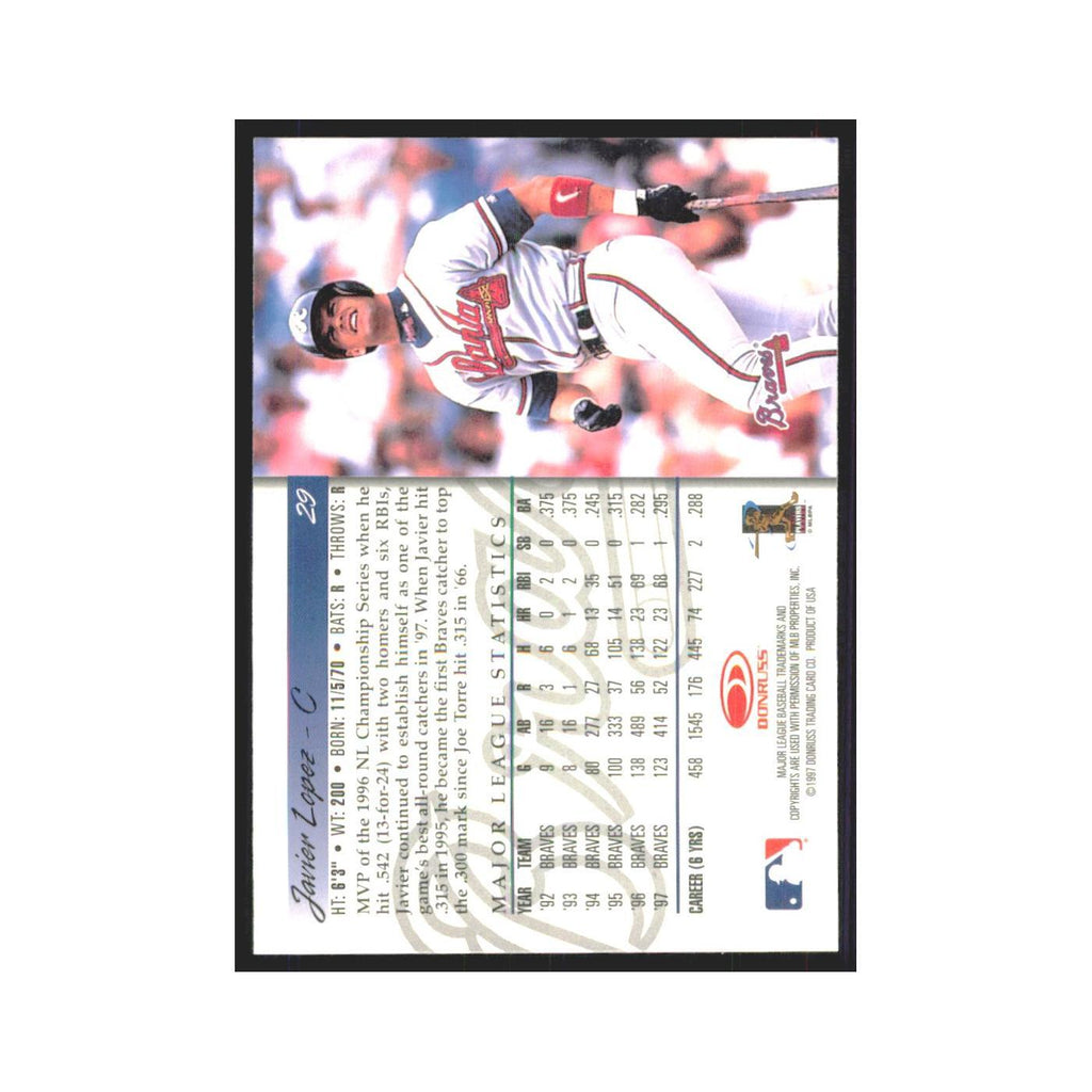 1998 Donruss Javier Lopez Braves #29