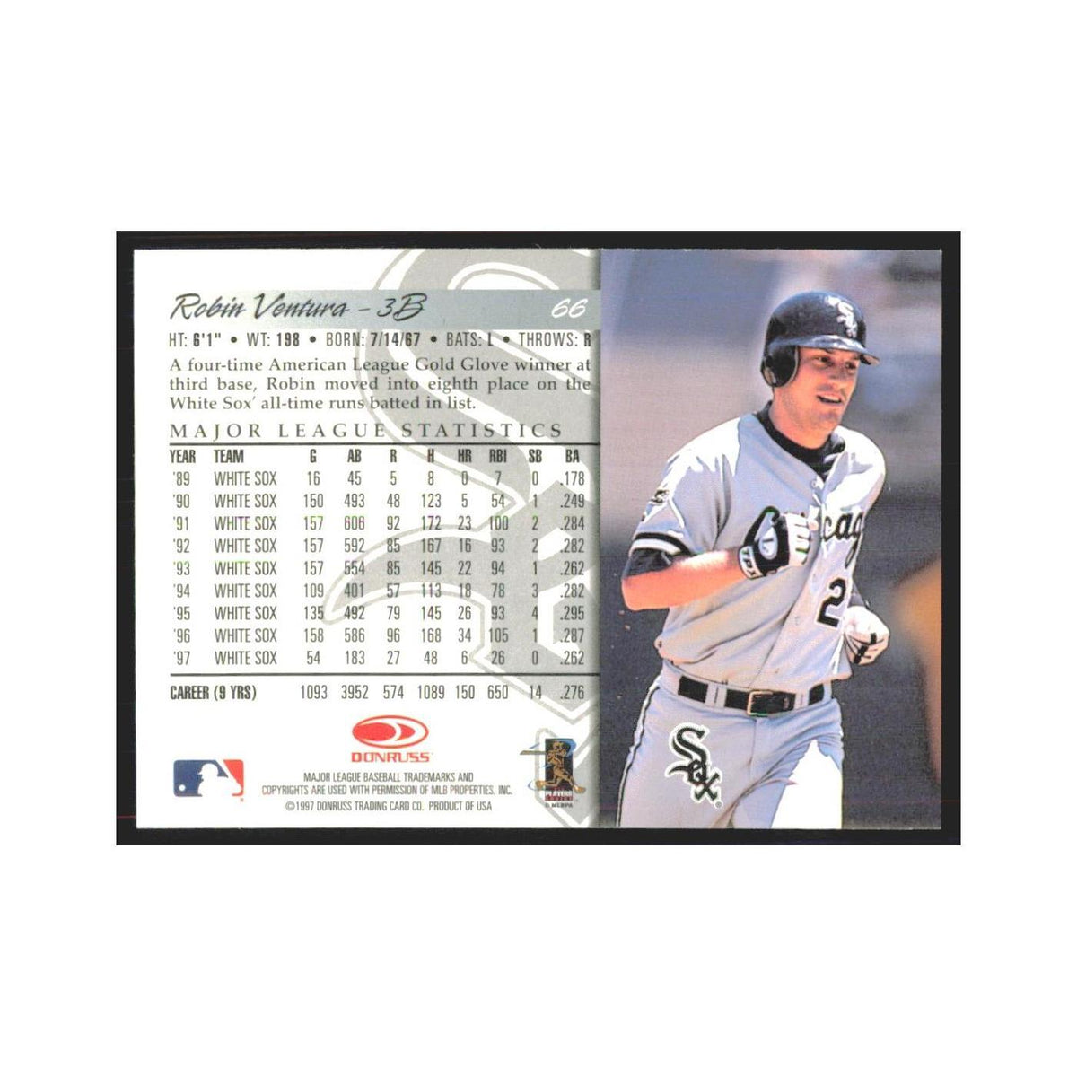 1998 Donruss Robin Ventura White Sox #66