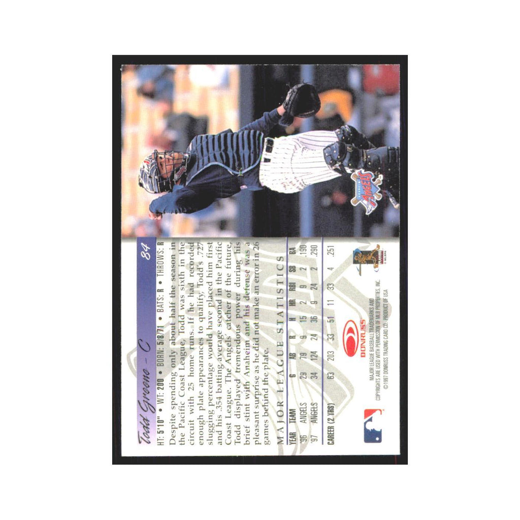 1998 Donruss Todd Greene Angels #84