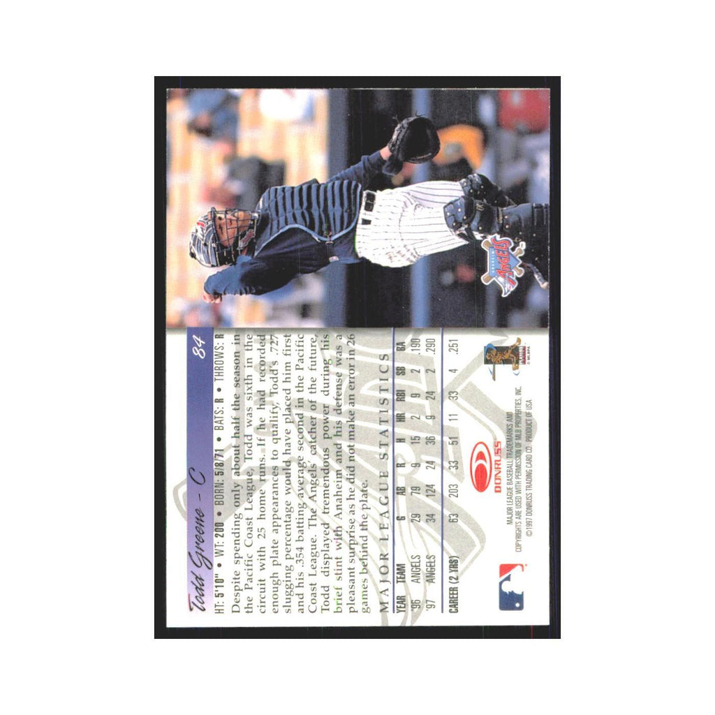 1998 Donruss Todd Greene Angels #84