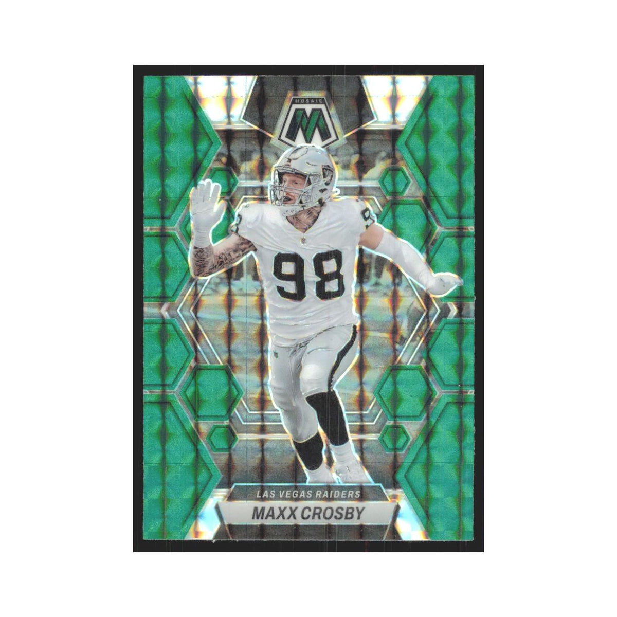 2023 Panini Mosaic Green Maxx Crosby Raiders #123