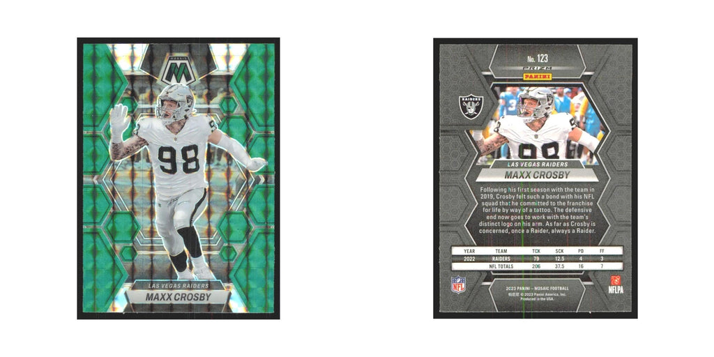 2023 Panini Mosaic Green Maxx Crosby Raiders #123