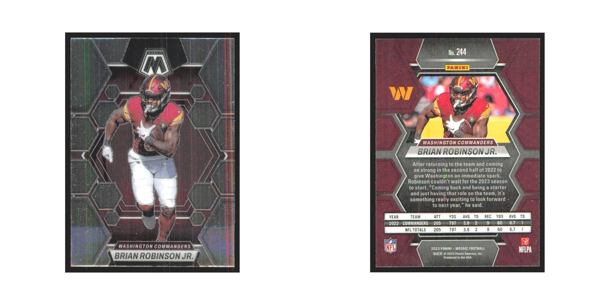 2023 Panini Mosaic Brian Robinson Jr. Commanders #244