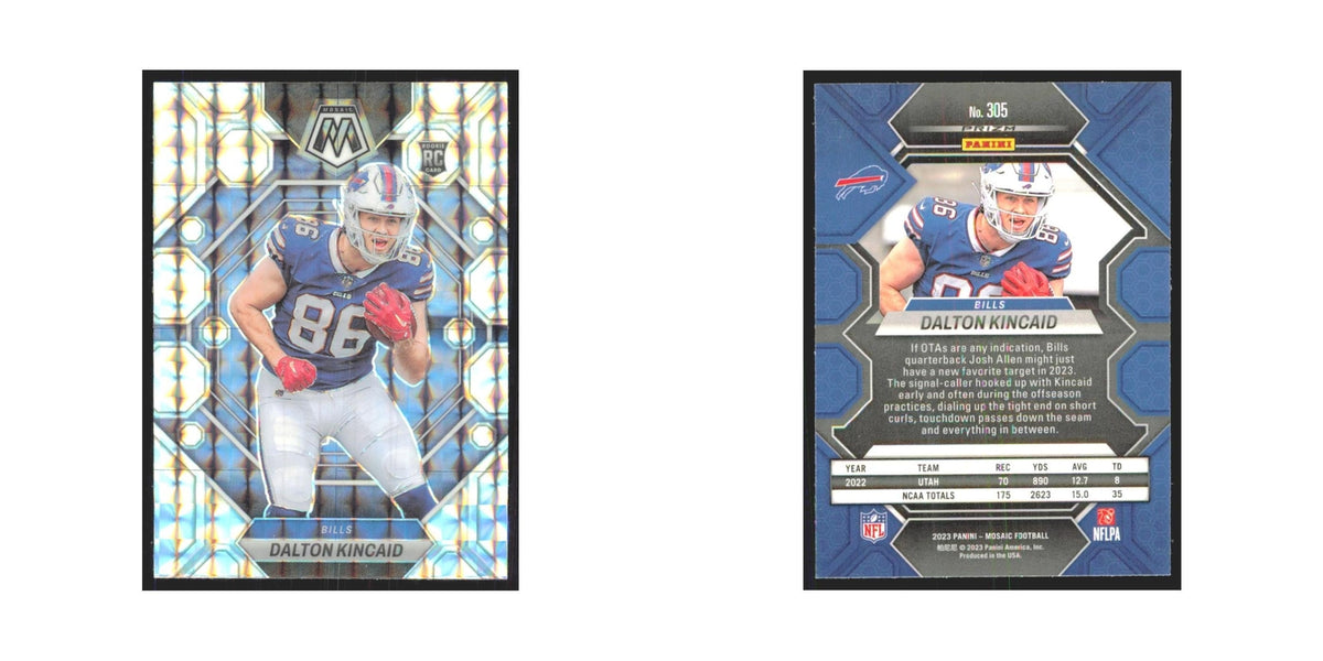 2023 Panini Mosaic Silver Dalton Kincaid RC Bills #305