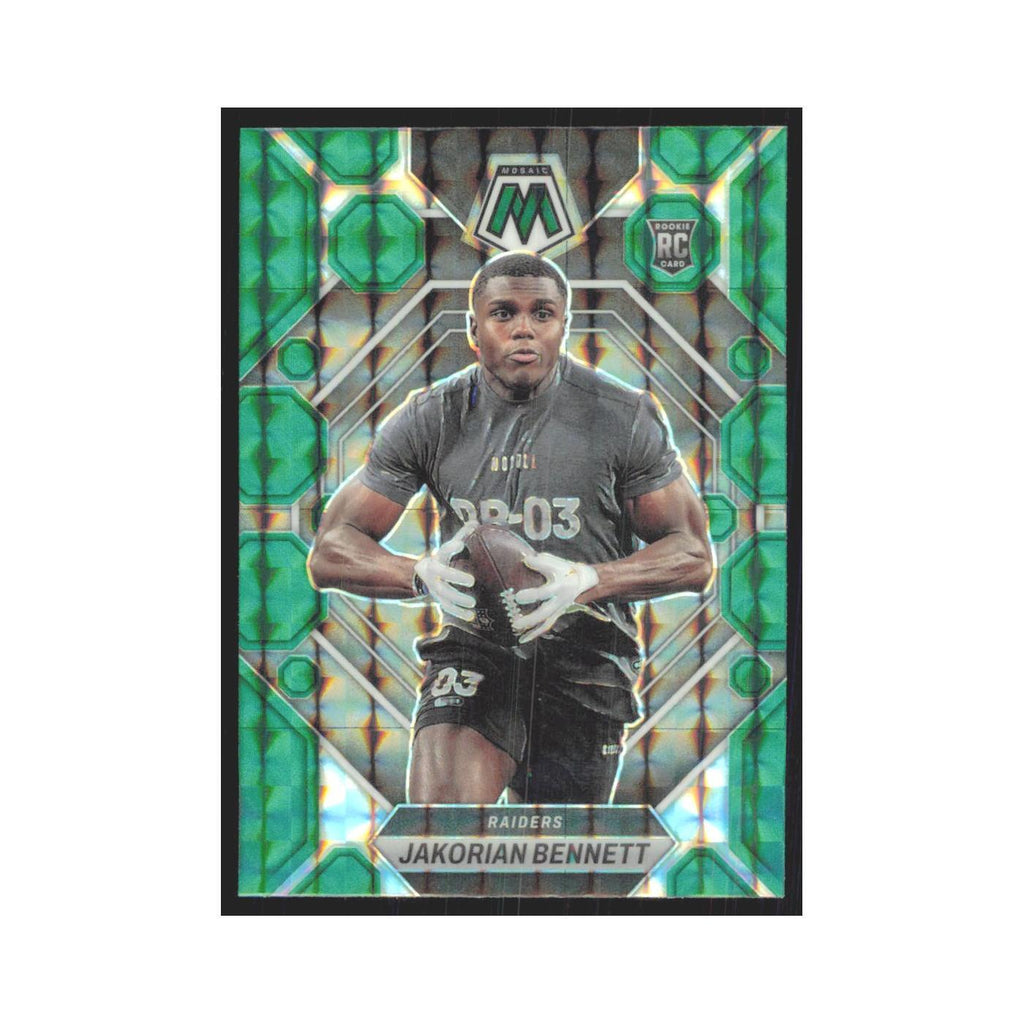 2023 Panini Mosaic Green Jakorian Bennett RC Raiders #327