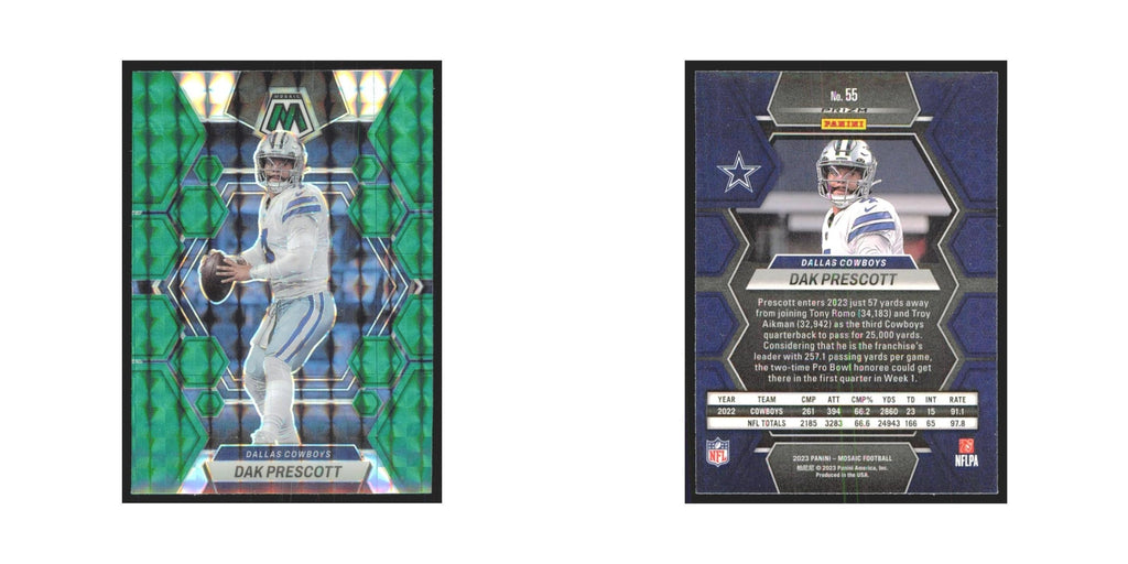 2023 Panini Mosaic Green Dak Prescott Cowboys #55