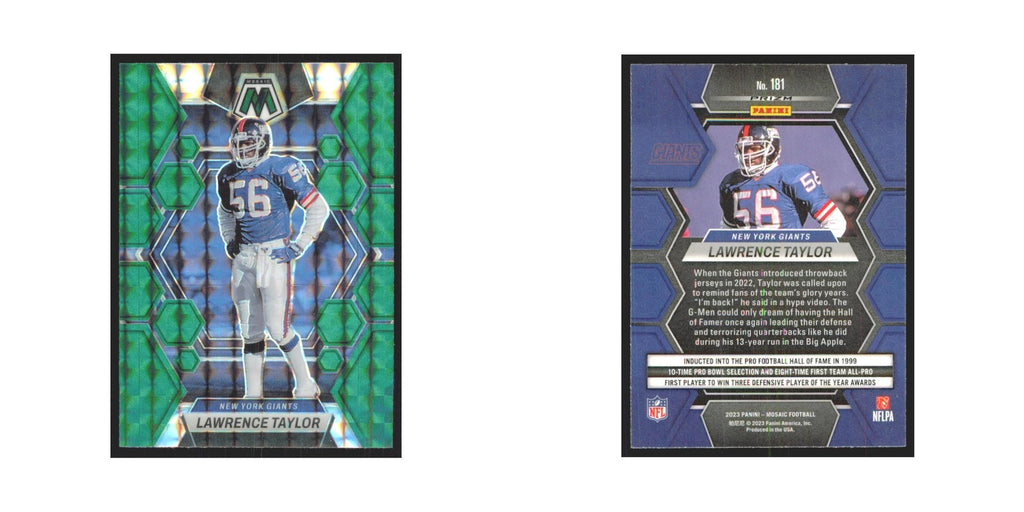 2023 Panini Mosaic Green Lawrence Taylor Giants #181