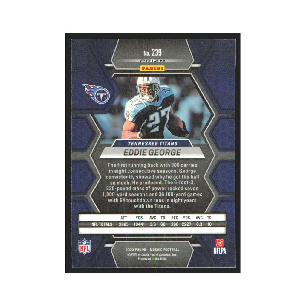 2023 Panini Mosaic Green Eddie George Titans #239