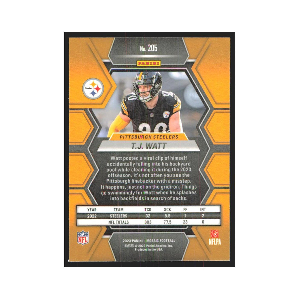 2023 Panini Mosaic T.J. Watt Steelers #205
