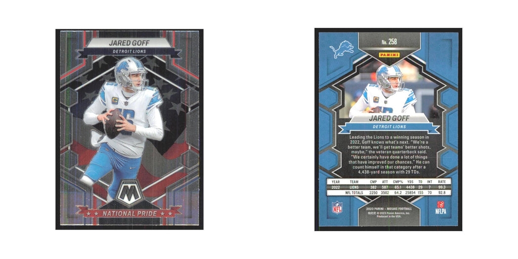 2023 Panini Mosaic National Pride Jared Goff Lions #258