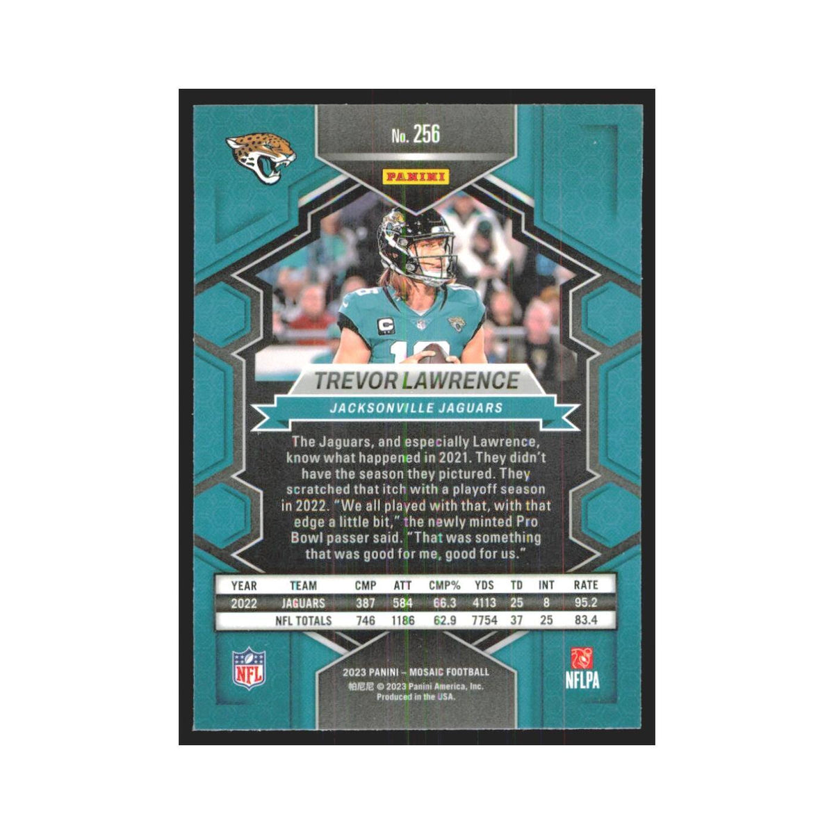 2023 Panini Mosaic National Pride Trevor Lawrence Jaguars #256