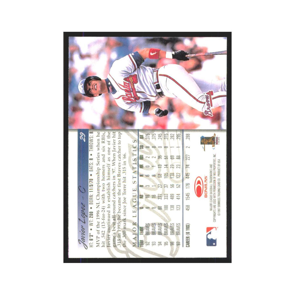 1998 Donruss Javy Lopez Braves #29