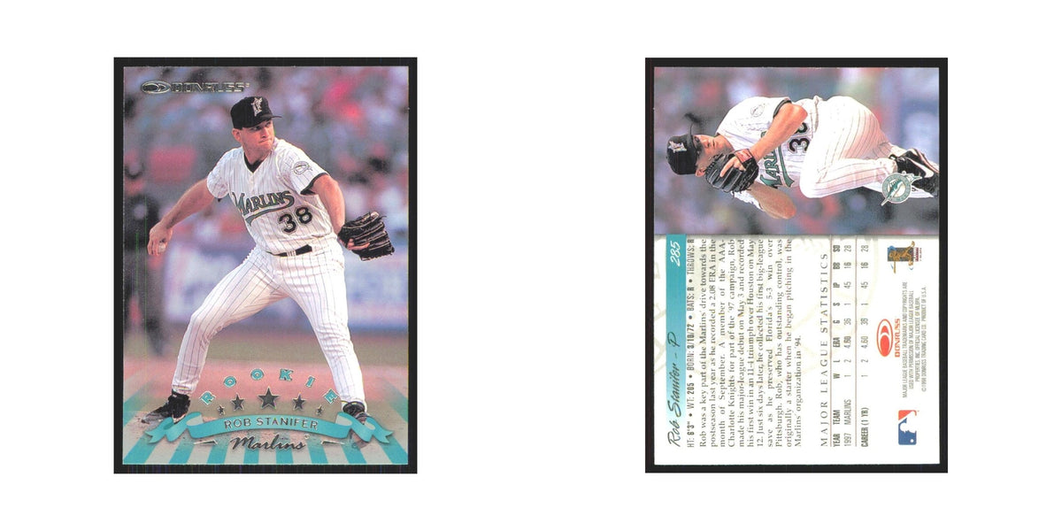 1998 Donruss Rob Stanifer RC Florida Marlins #285