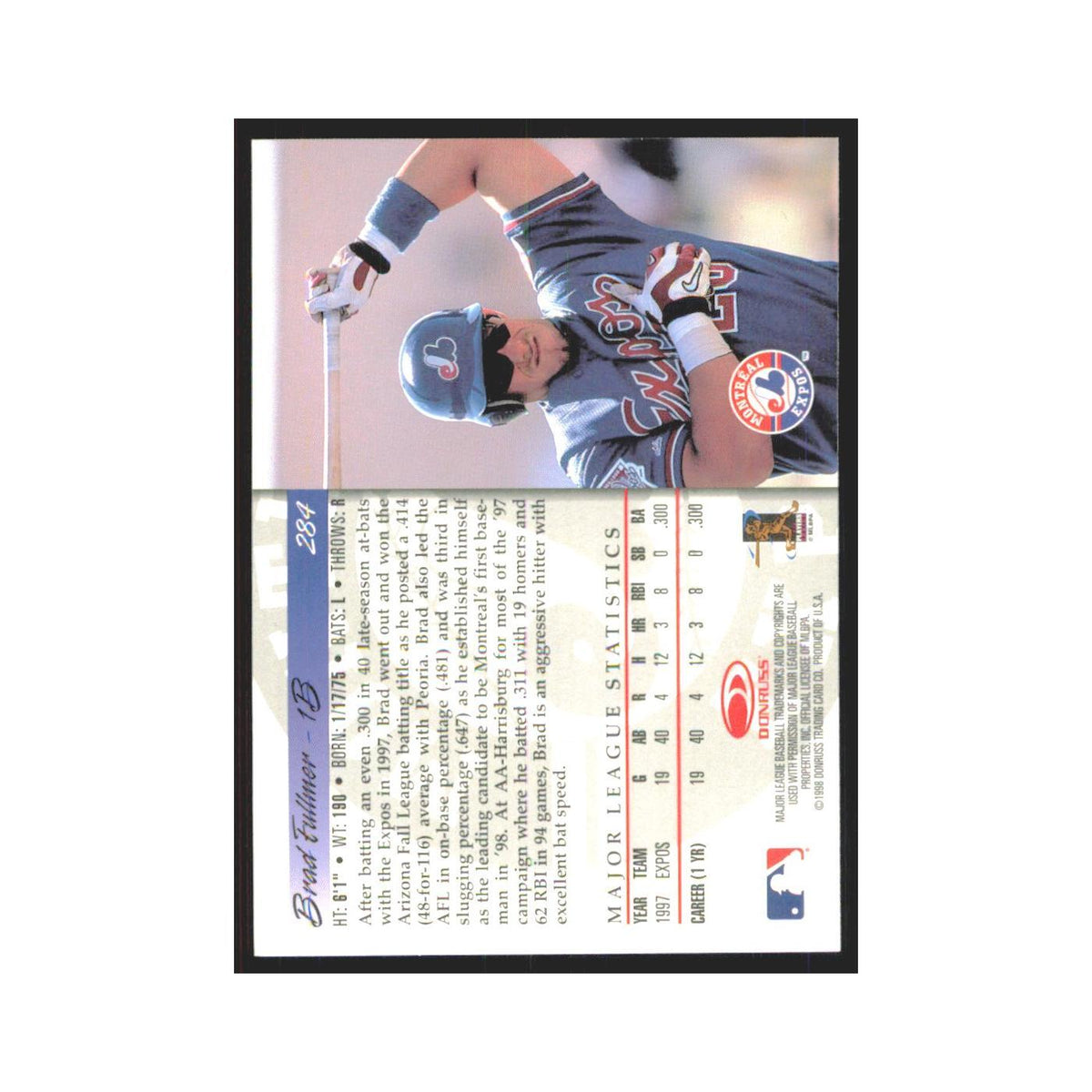 1998 Donruss Brad Fullmer RC Montreal Expos #284