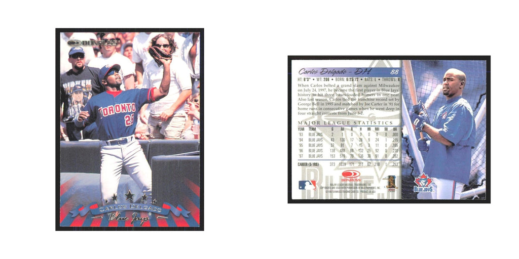 1998 Donruss Carlos Delgado Blue Jays #88