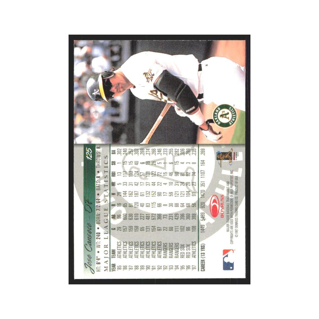 1998 Donruss Jose Canseco Athletics #125