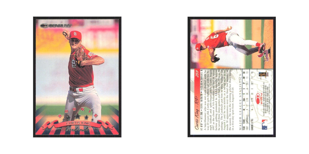 1998 Donruss Curtis King RC Cardinals #259