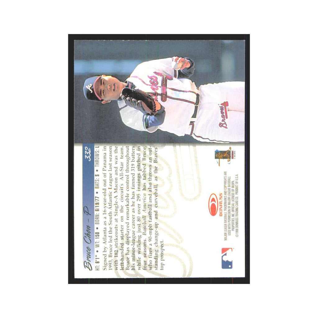 1998 Donruss Bruce Chen RC Braves #332