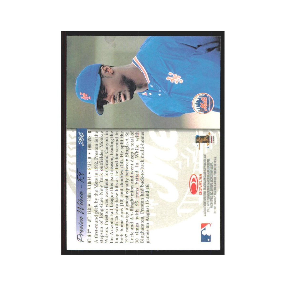 1998 Donruss Preston Wilson RC Mets #286