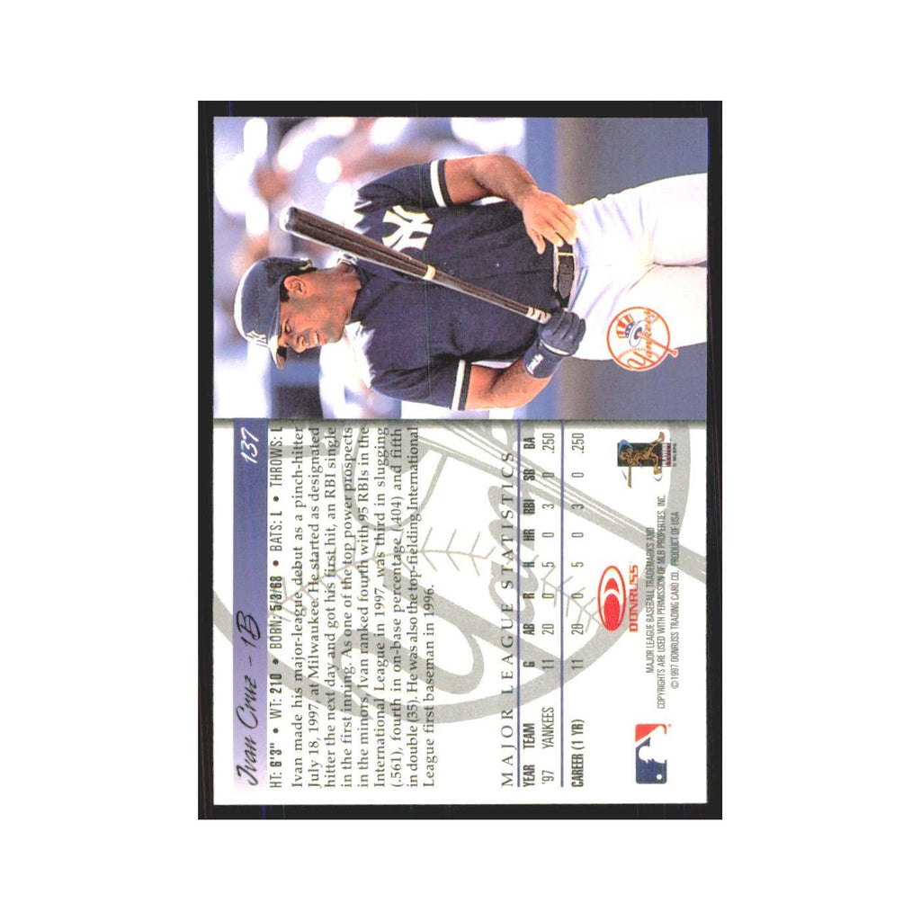 1998 Donruss Ivan Cruz Yankees #137