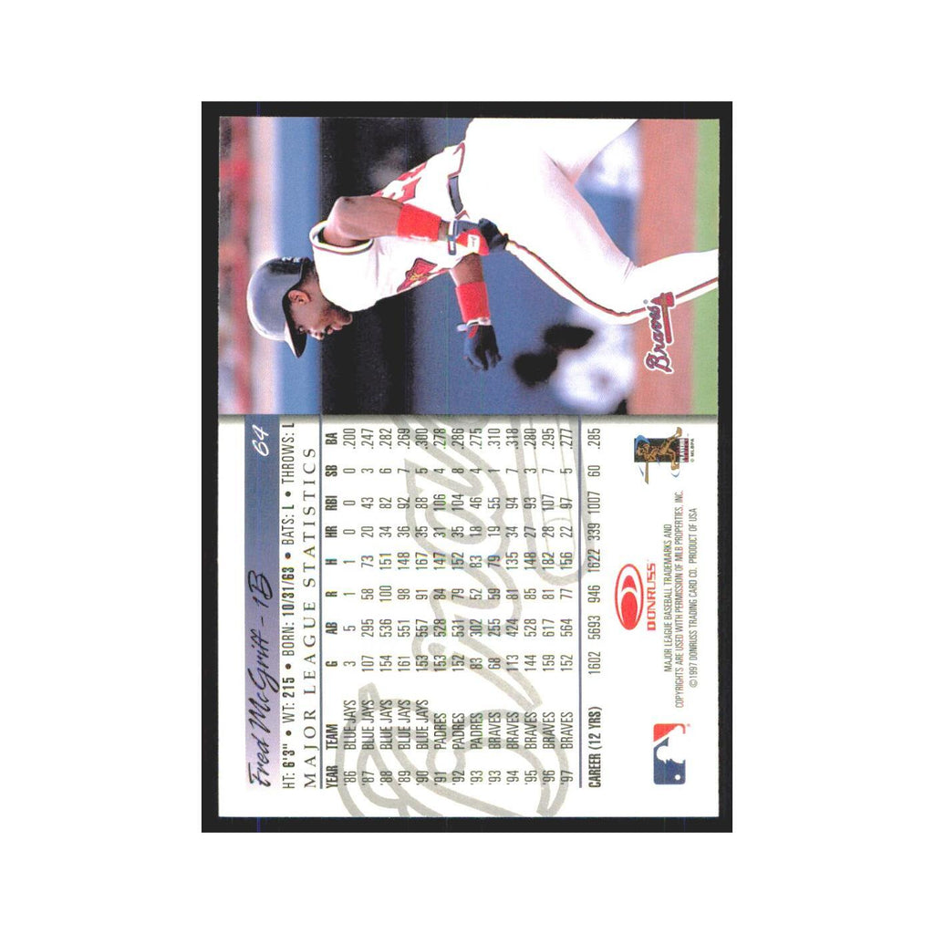 1998 Donruss Fred McGriff Braves #64