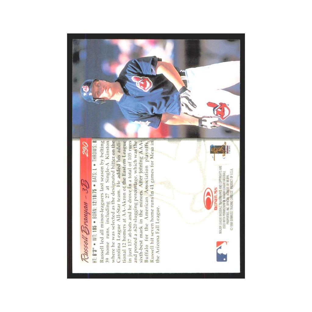 1998 Donruss Russell Branyan RC Indians #290