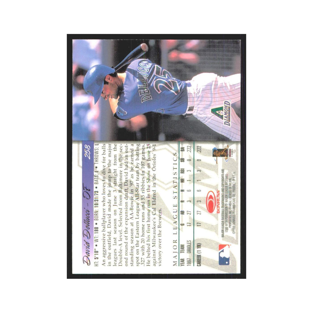 1998 Donruss David Dellucci RC Diamondbacks #258