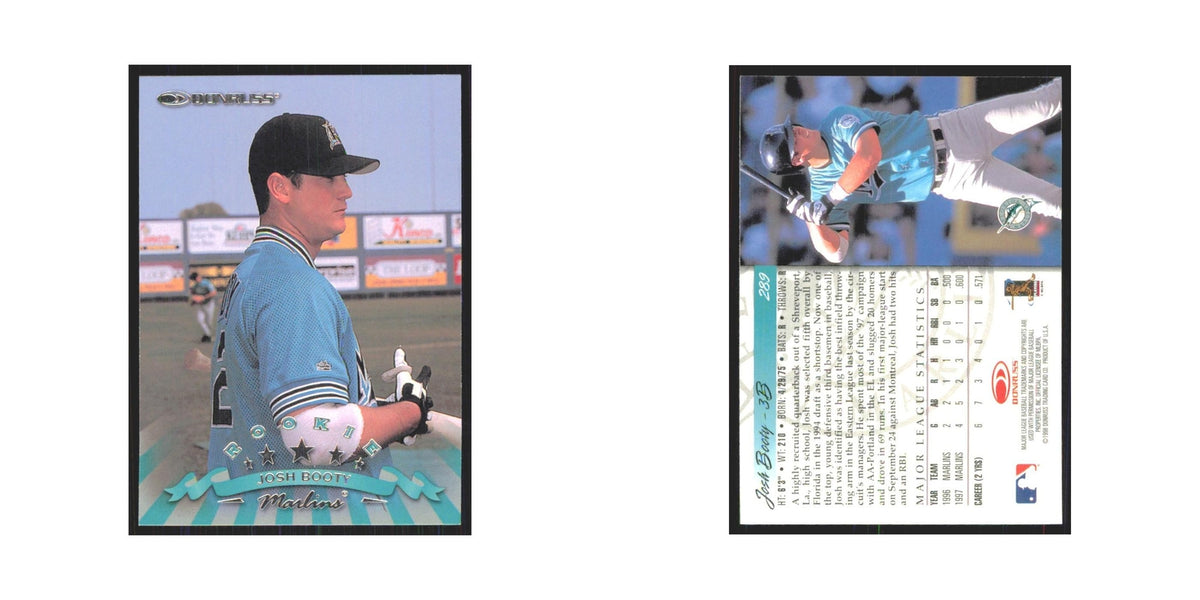 1998 Donruss Josh Booty RC Florida Marlins #289