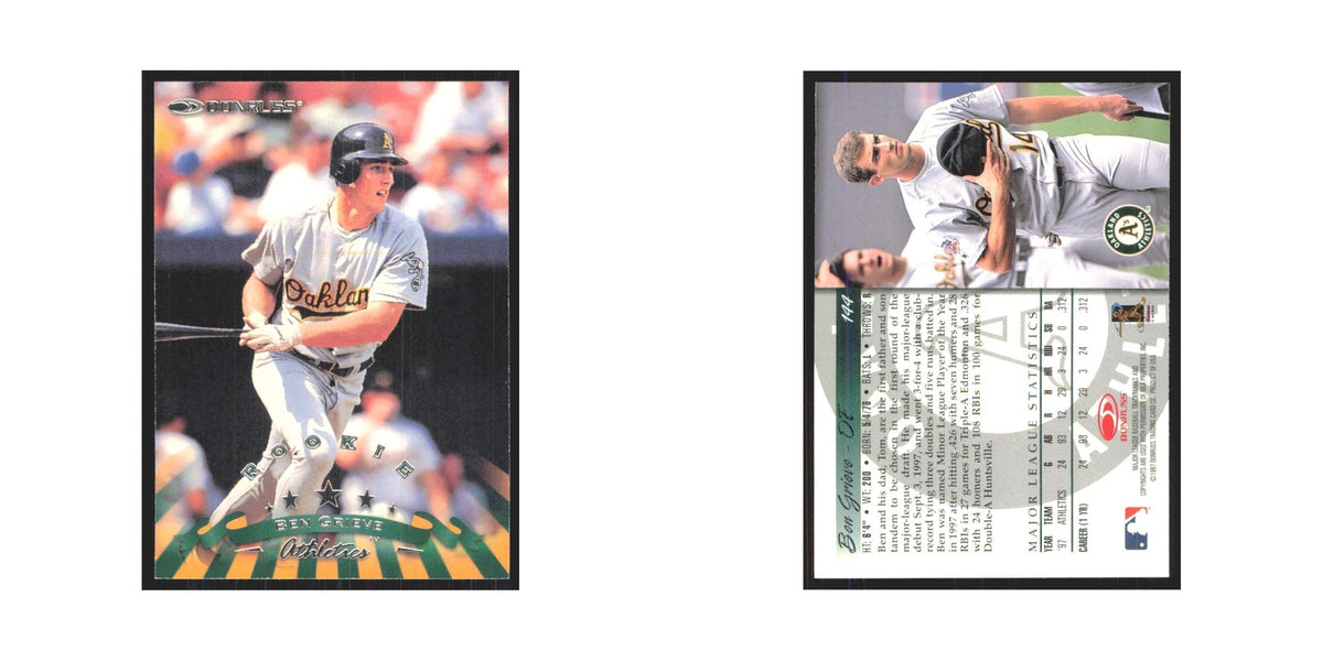 1998 Donruss Ben Grieve RC Athletics #144