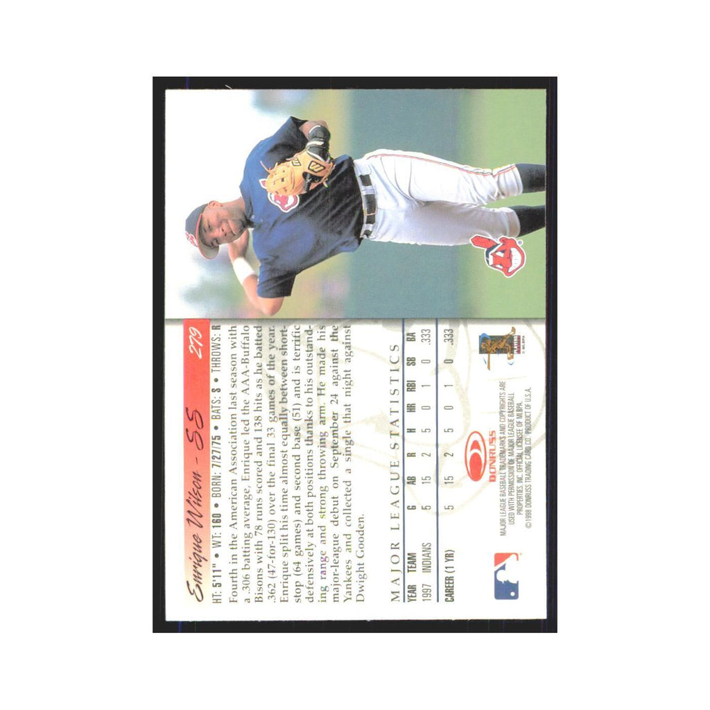 1998 Donruss Enrique Wilson RC Indians #279