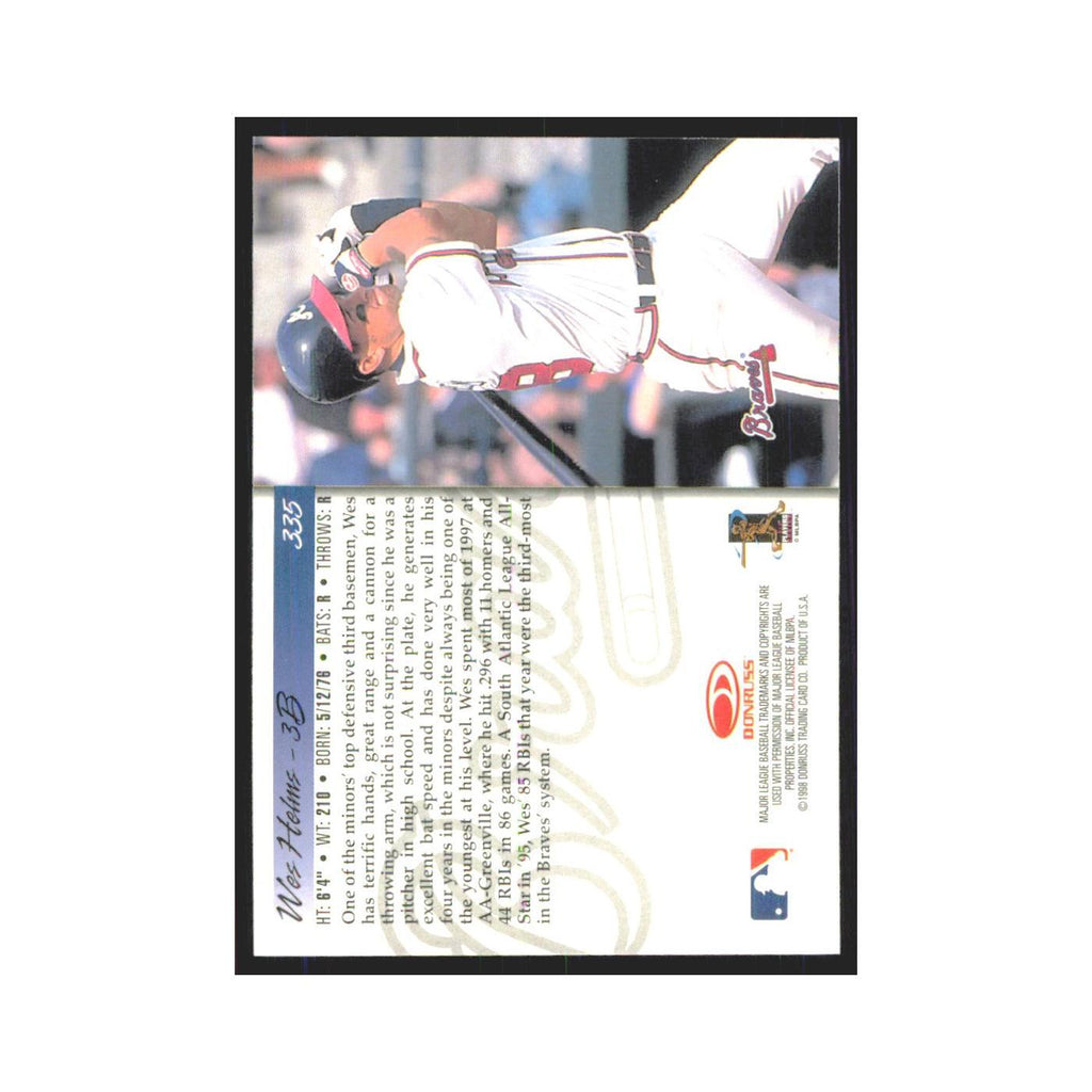 1998 Donruss Wes Helms RC Braves #335
