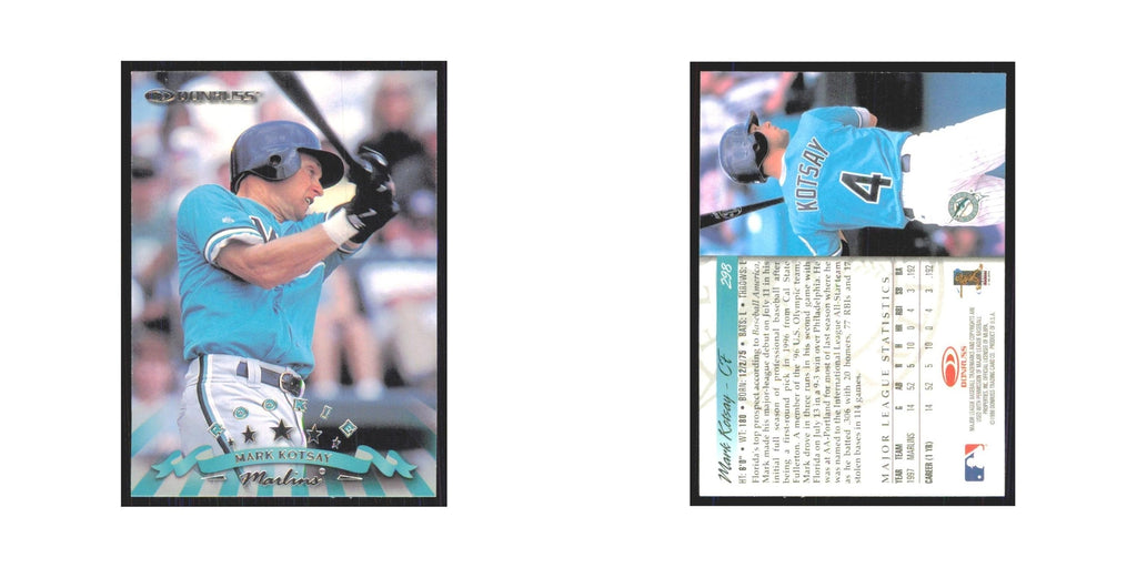 1998 Donruss Mark Kotsay RC Florida Marlins #298