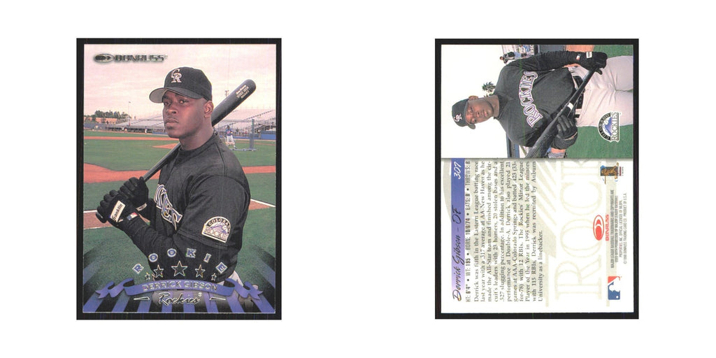 1998 Donruss Derrick Gibson RC Rockies #307