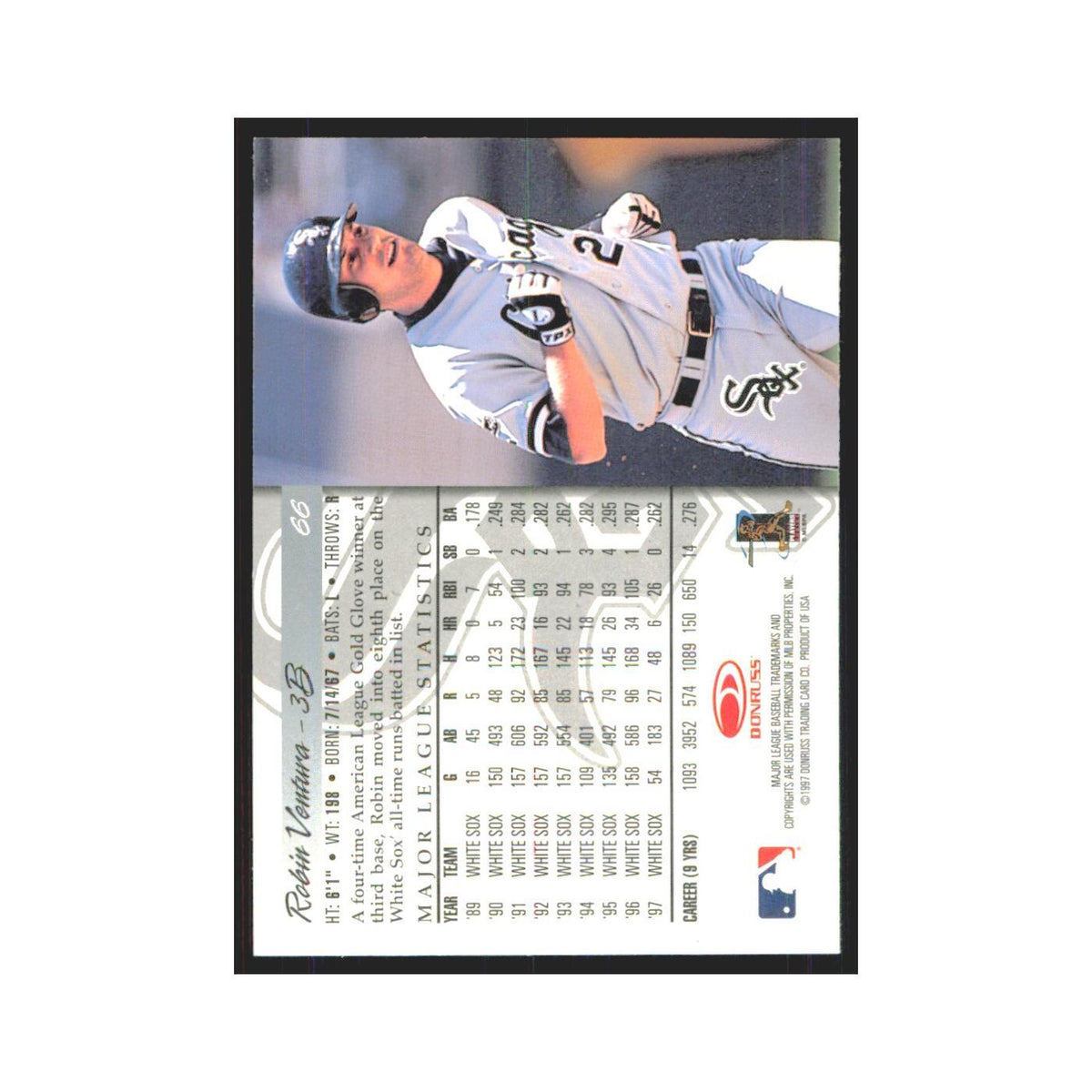 1998 Donruss Robin Ventura White Sox #66
