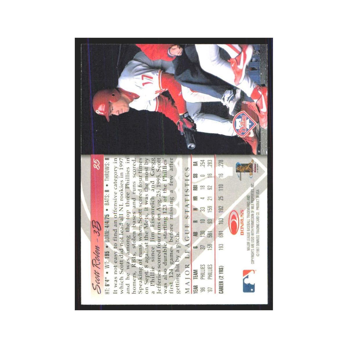 1998 Donruss Scott Rolen Phillies #85