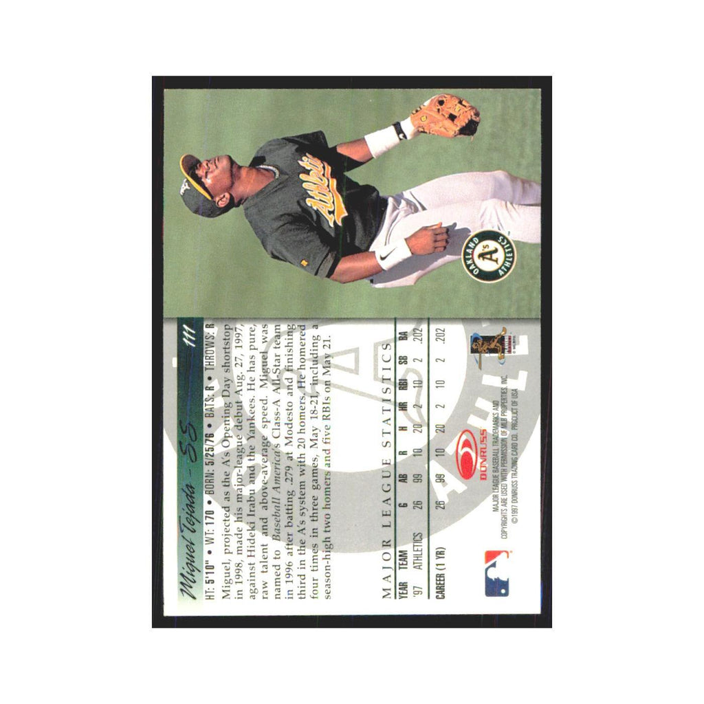 1998 Donruss Miguel Tejada RC Athletics #111