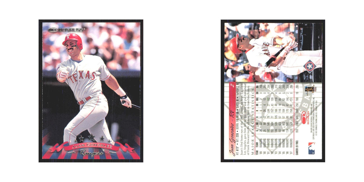 1998 Donruss Juan Gonzalez Rangers #2