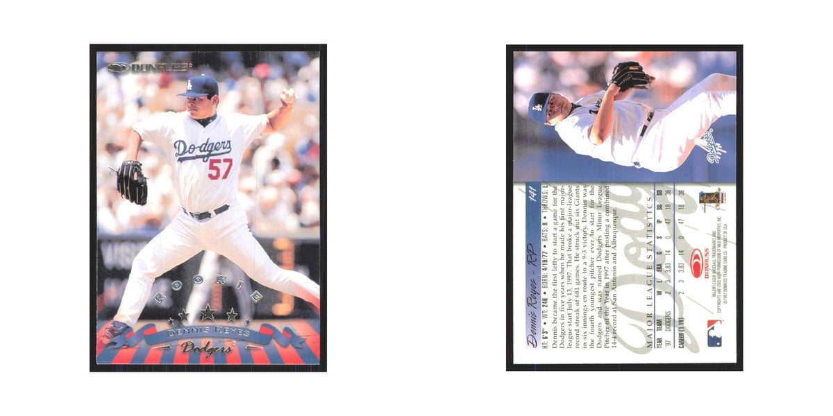 1998 Donruss Dennis Reyes RC Dodgers #141