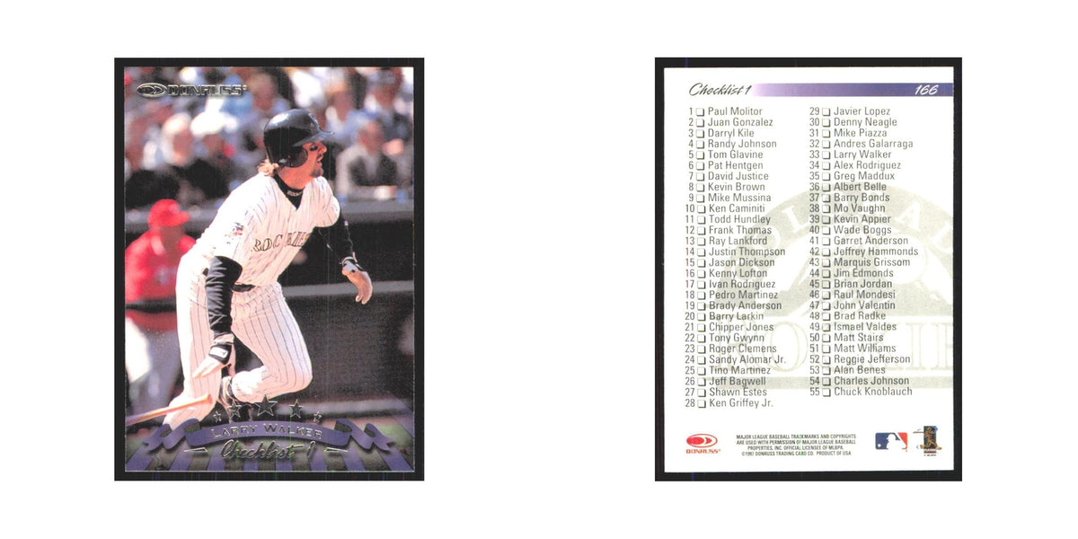1998 Donruss Larry Walker Rockies #166