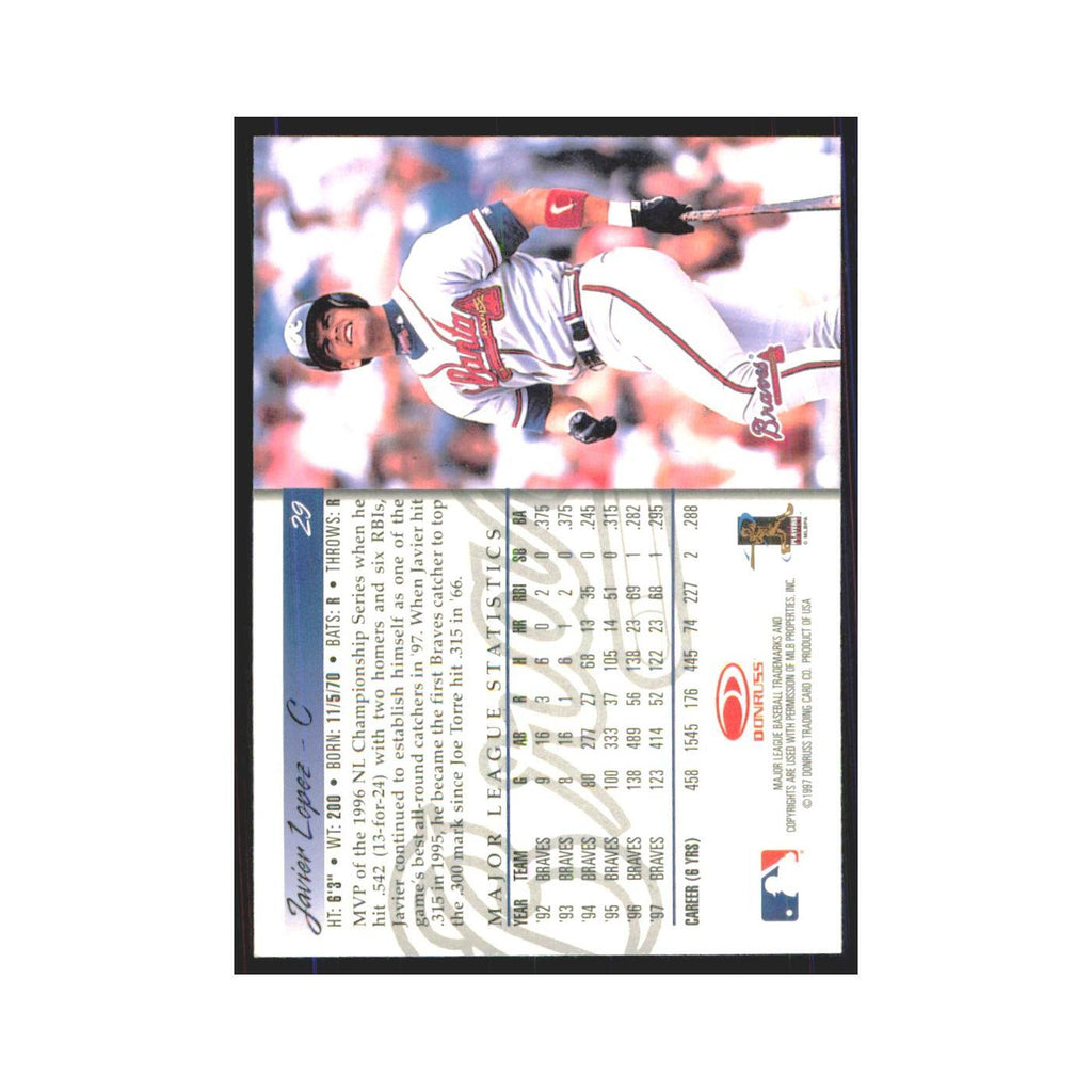 1998 Donruss Javier Lopez Braves #29